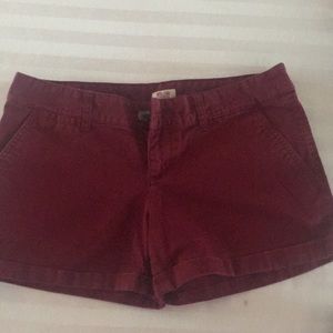 Dark Red Mossimo Shorts